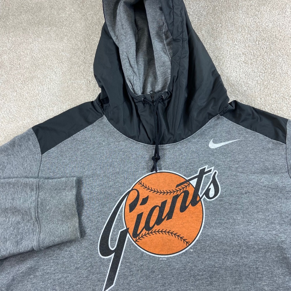 Nike Hoodie Men XXL Gray San‎ Francisco Giants Cooperstown Collection SP16GVB